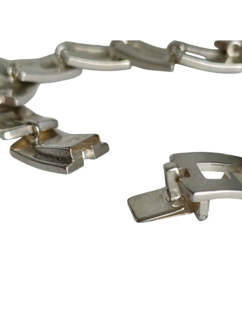 Gucci Vintage 925 Logo Link Bracelet Silver - Picture 7 of 8